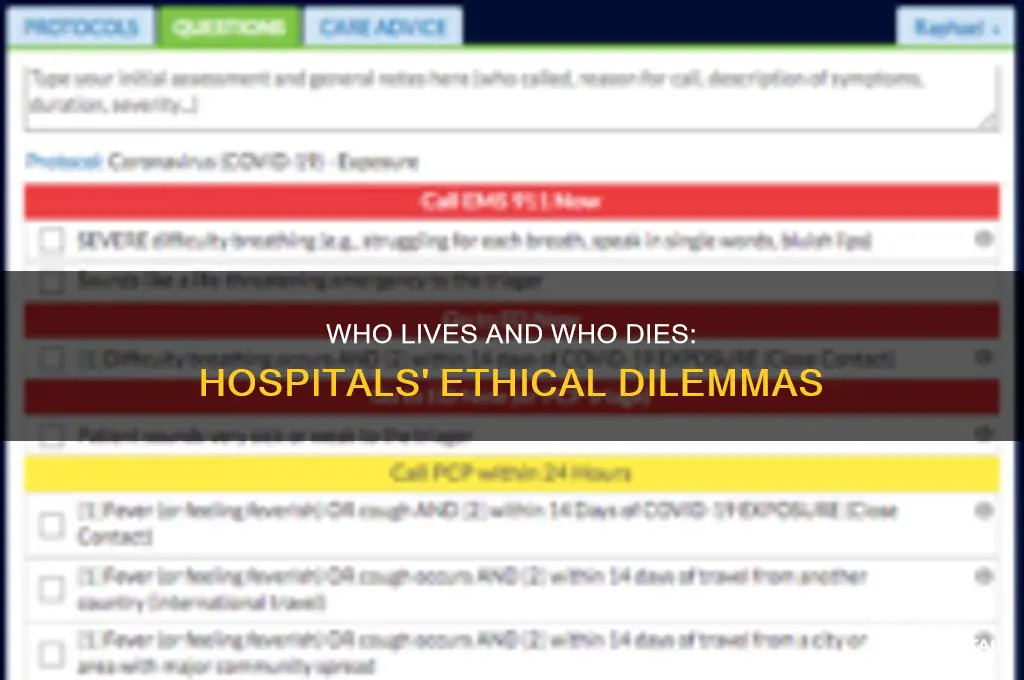 would hospitals prioritize some citizens over others